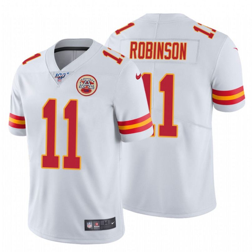 Men Kansas City Chiefs #11 Demarcus Robinson Nike White 100th Limited NFL Jersey->kansas city chiefs->NFL Jersey